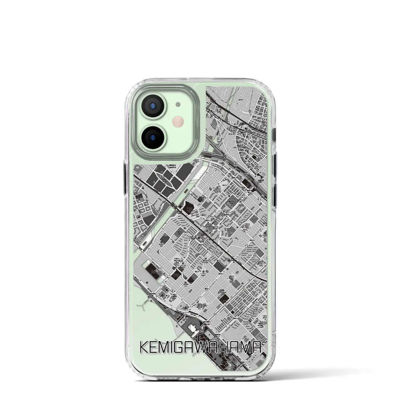 【検見川浜(千葉県)】地図柄iPhoneケース(MagSafeタイプ)