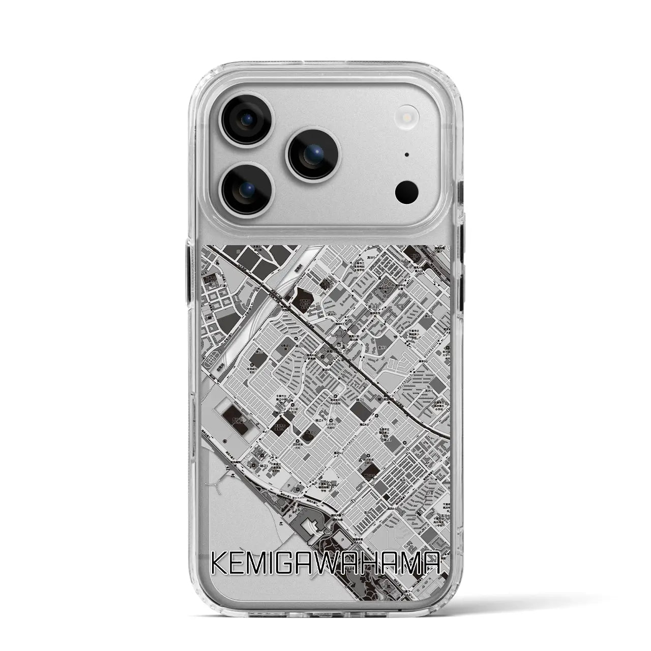 【検見川浜(千葉県)】地図柄iPhoneケース(MagSafeタイプ)