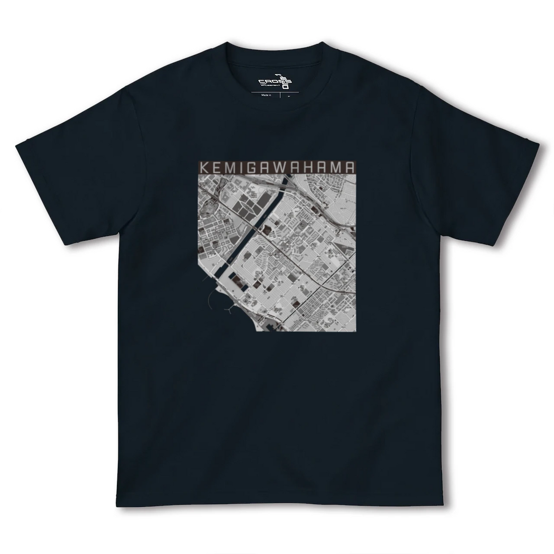 【検見川浜(千葉県)】地図柄ヘビーウェイトTシャツ