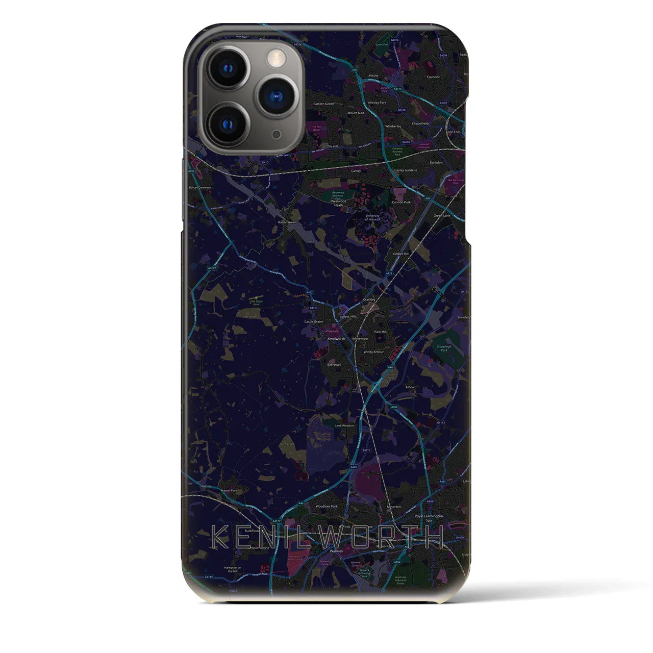 【ケニルワース(イギリス)】地図柄iPhoneケース(バックカバータイプ)