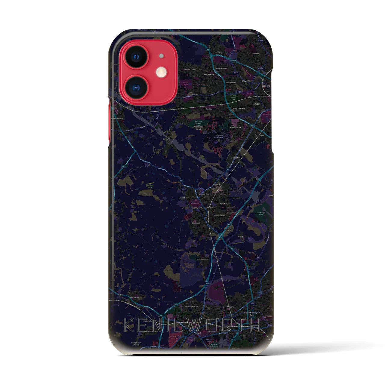 【ケニルワース(イギリス)】地図柄iPhoneケース(バックカバータイプ)