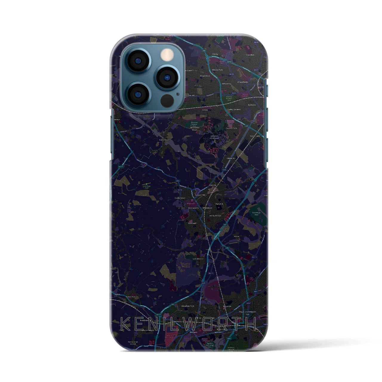 【ケニルワース(イギリス)】地図柄iPhoneケース(バックカバータイプ)