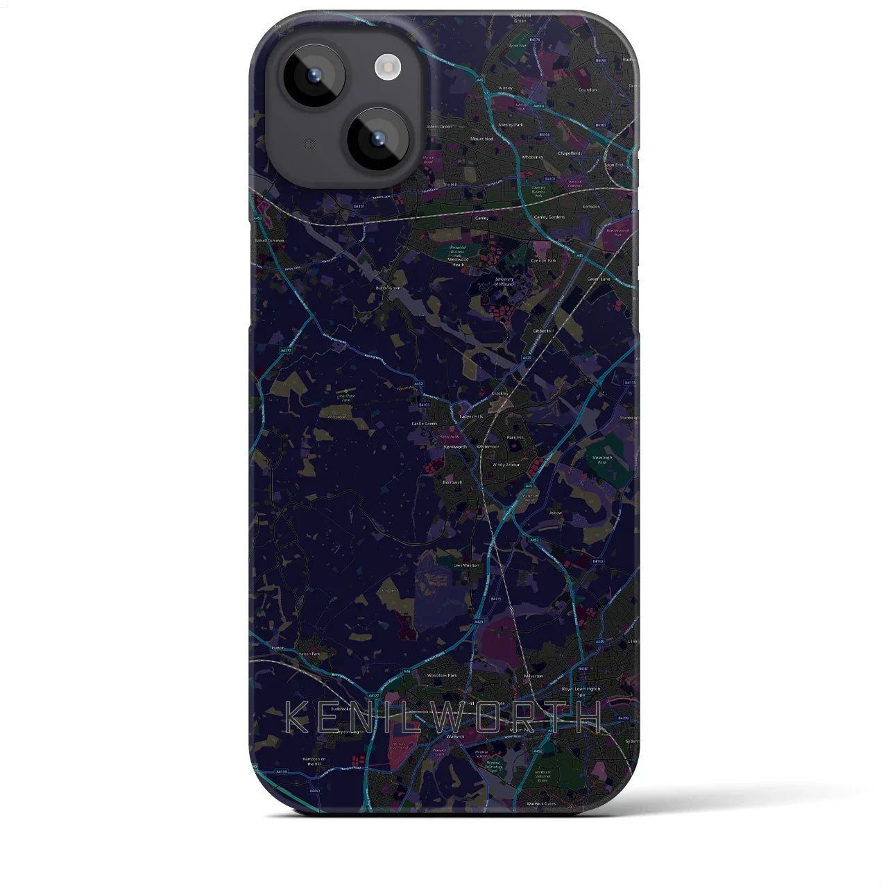 【ケニルワース(イギリス)】地図柄iPhoneケース(バックカバータイプ)