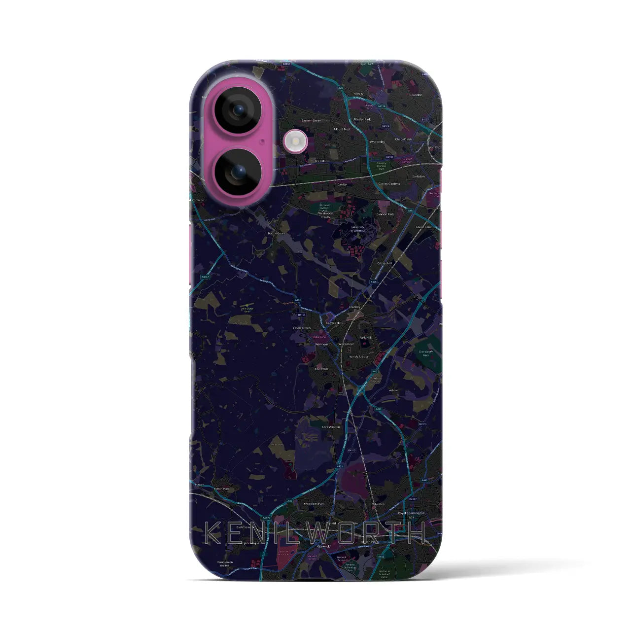 【ケニルワース(イギリス)】地図柄iPhoneケース(バックカバータイプ)