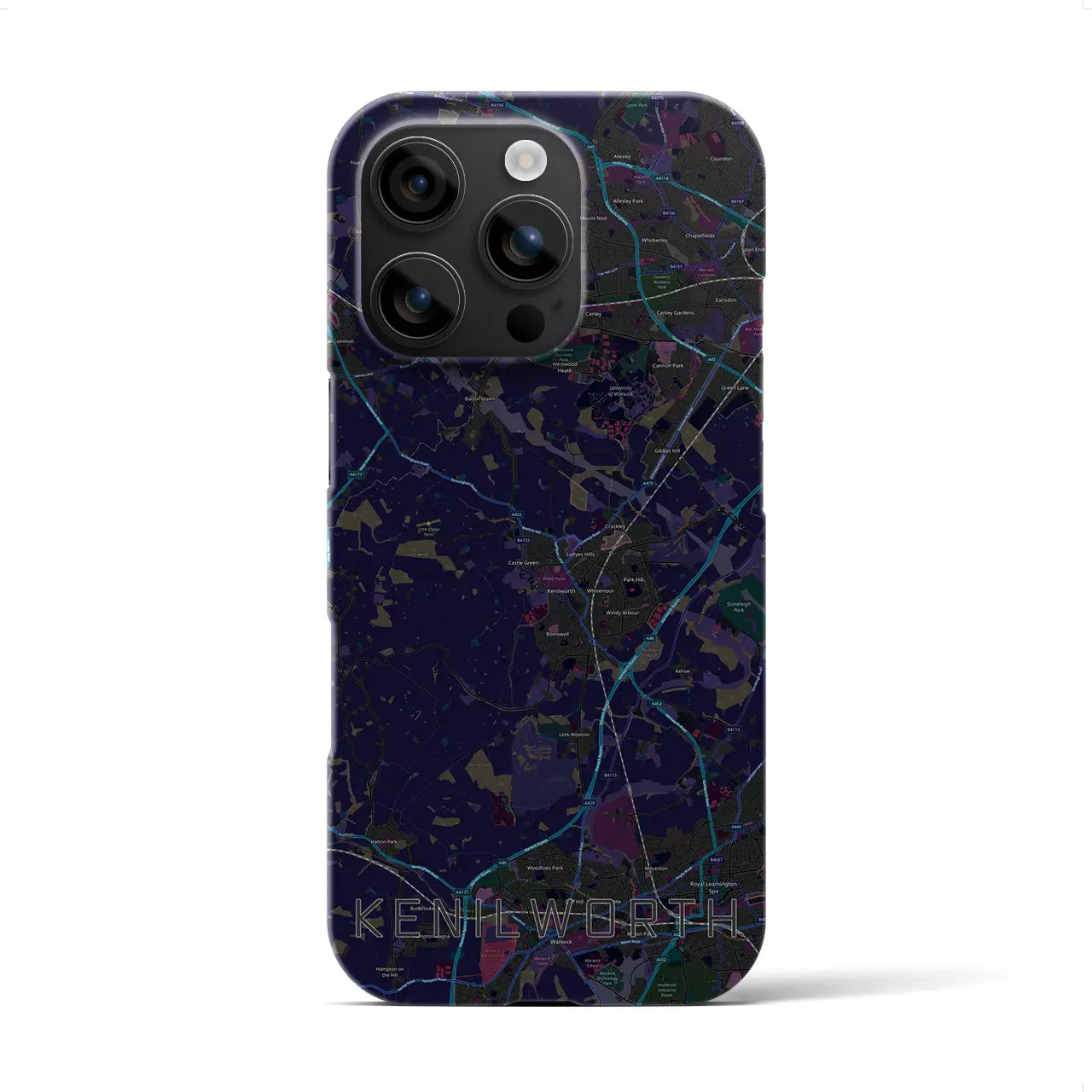 【ケニルワース(イギリス)】地図柄iPhoneケース(バックカバータイプ)