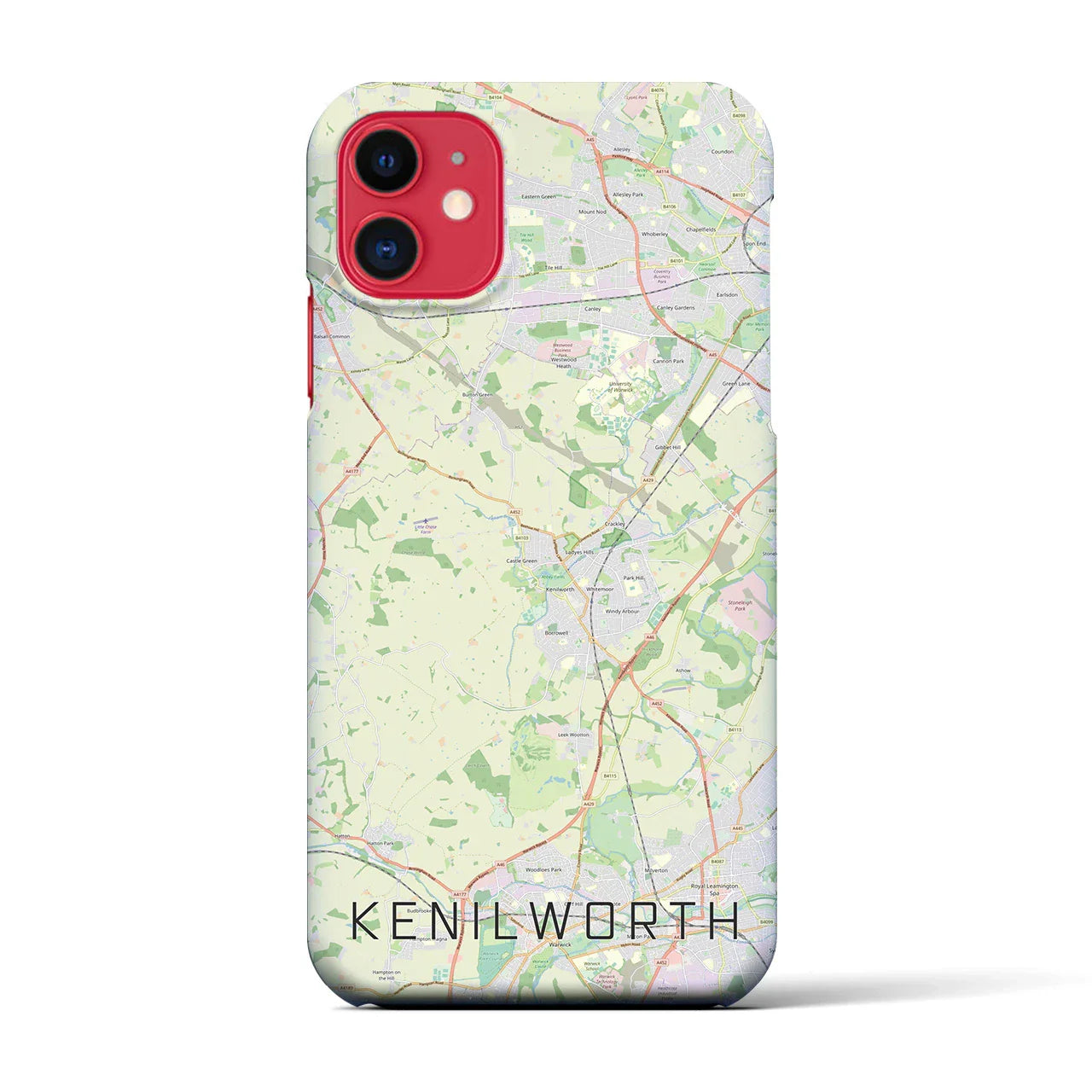 【ケニルワース(イギリス)】地図柄iPhoneケース(バックカバータイプ)