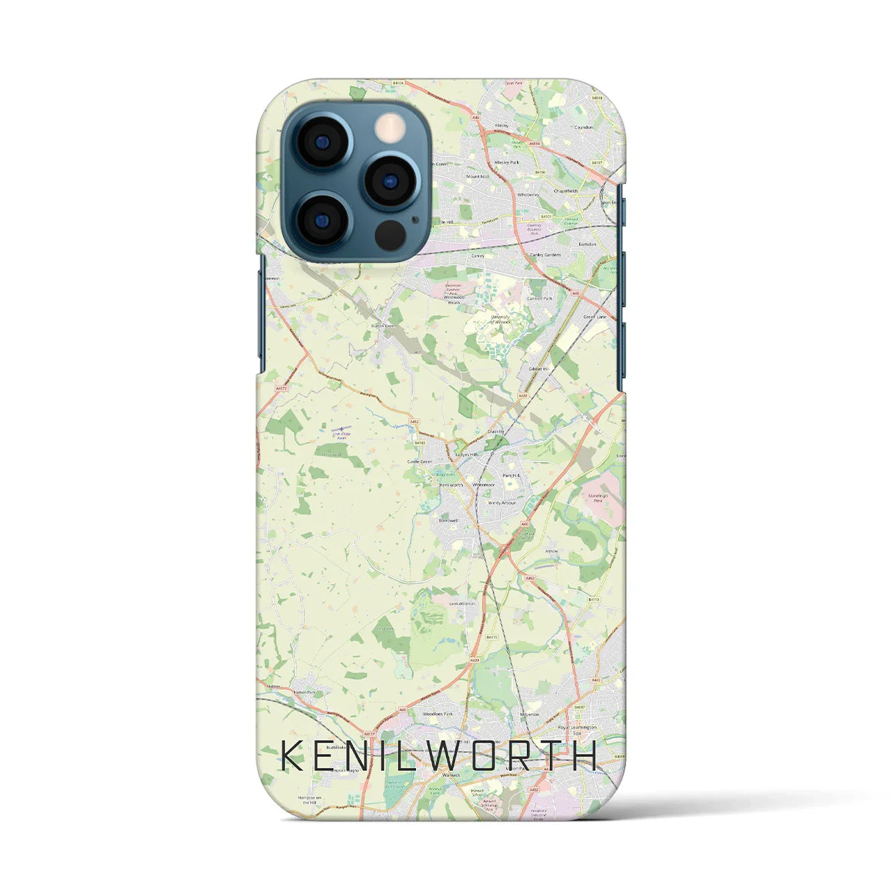 【ケニルワース(イギリス)】地図柄iPhoneケース(バックカバータイプ)