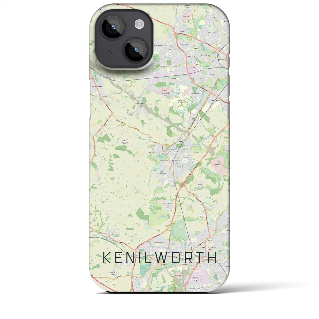 【ケニルワース(イギリス)】地図柄iPhoneケース(バックカバータイプ)