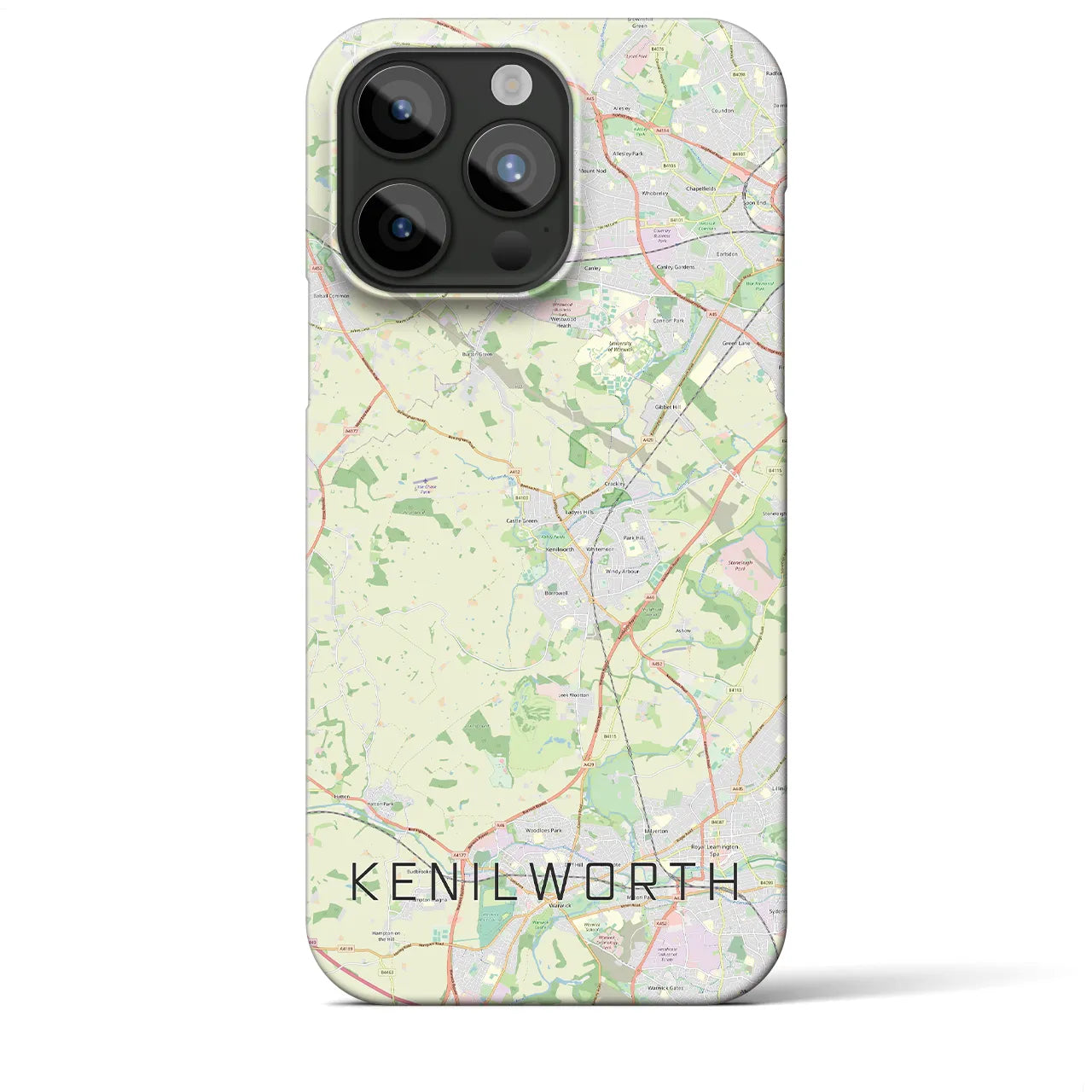 【ケニルワース(イギリス)】地図柄iPhoneケース(バックカバータイプ)