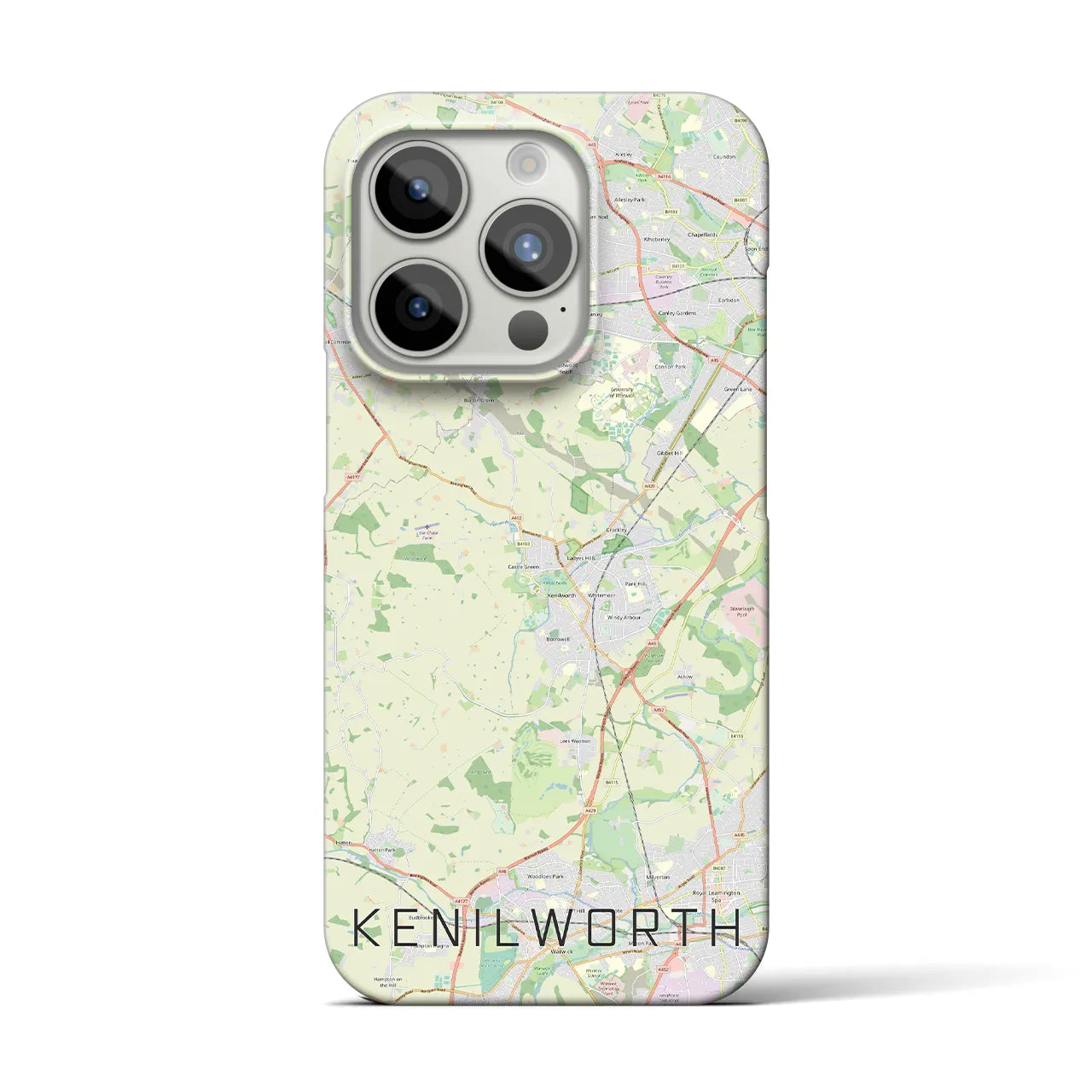 【ケニルワース(イギリス)】地図柄iPhoneケース(バックカバータイプ)