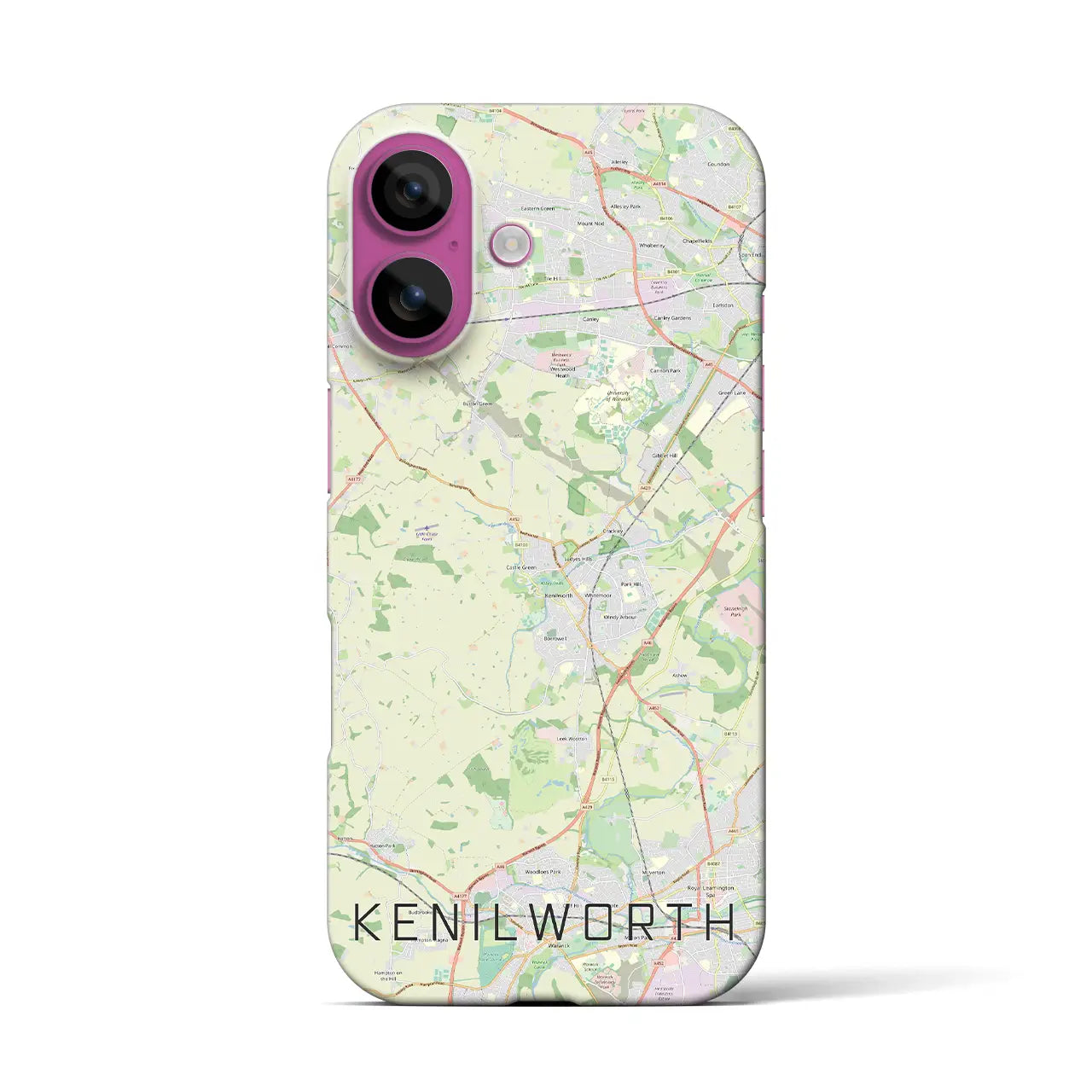 【ケニルワース(イギリス)】地図柄iPhoneケース(バックカバータイプ)