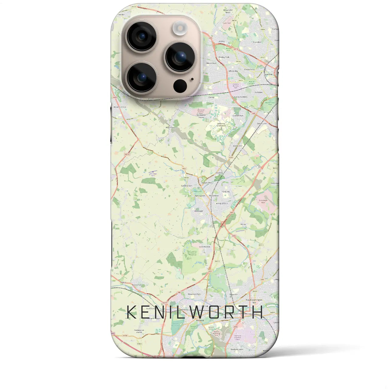 【ケニルワース(イギリス)】地図柄iPhoneケース(バックカバータイプ)