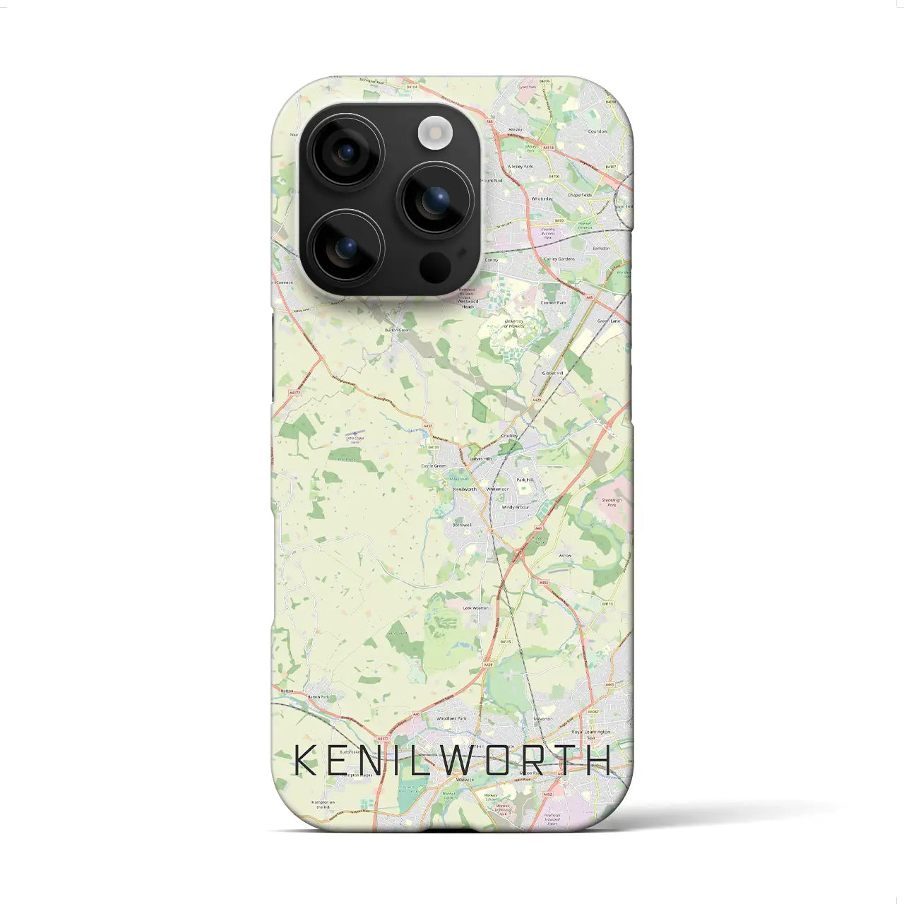 【ケニルワース(イギリス)】地図柄iPhoneケース(バックカバータイプ)