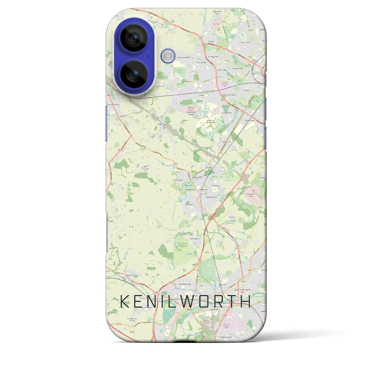 【ケニルワース(イギリス)】地図柄iPhoneケース(バックカバータイプ)ナチュラル・iPhone 16 Pro Max 用