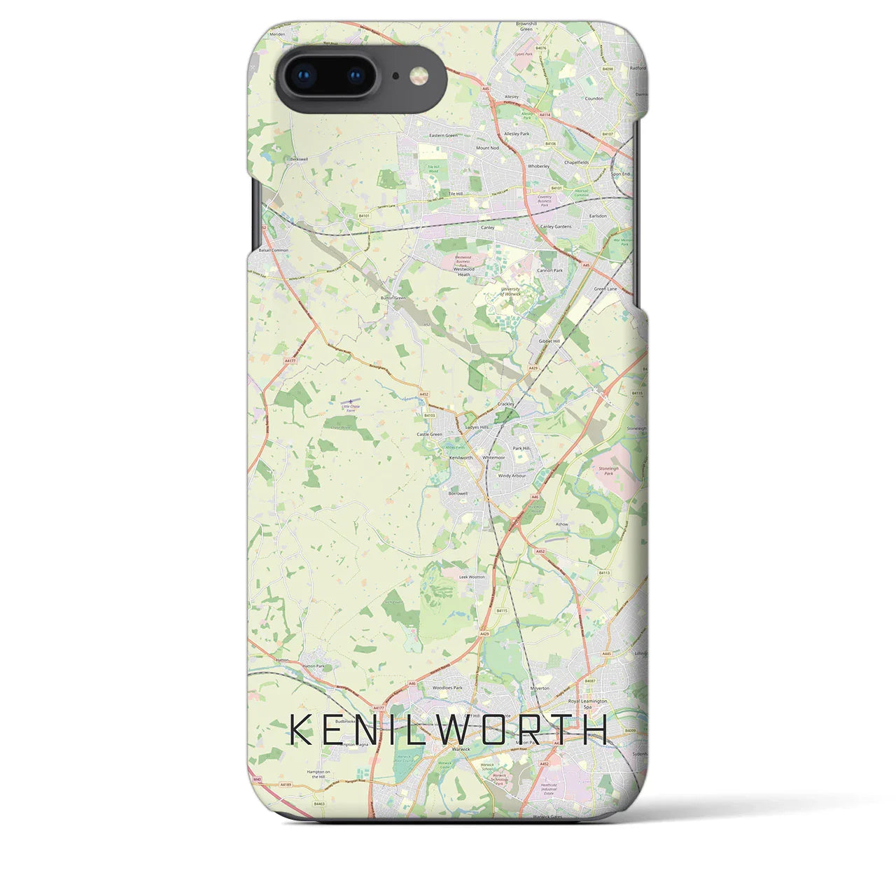 【ケニルワース(イギリス)】地図柄iPhoneケース(バックカバータイプ)