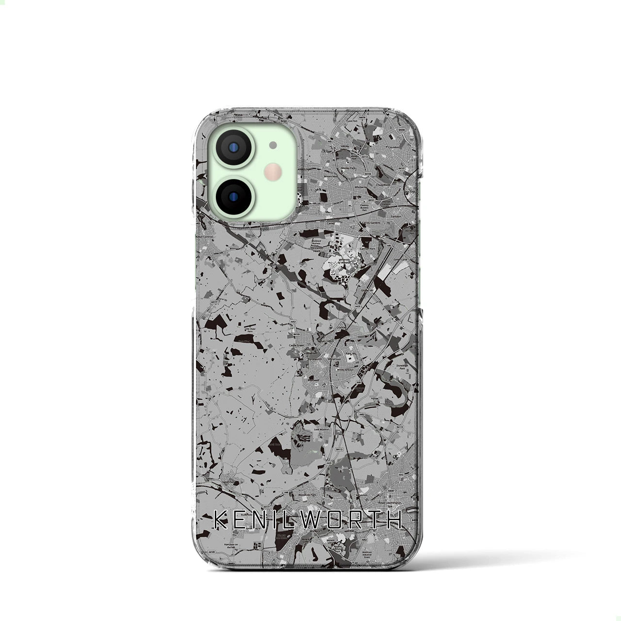 【ケニルワース(イギリス)】地図柄iPhoneケース(クリアタイプ)