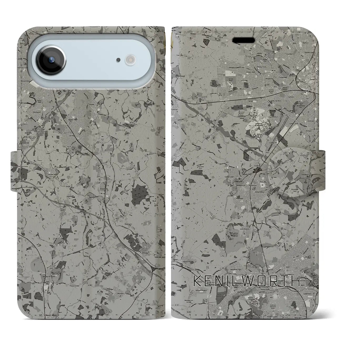 【ケニルワース(イギリス)】地図柄iPhoneケース(手帳タイプ)