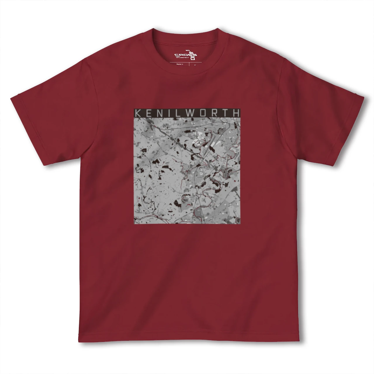 【ケニルワース(イギリス)】地図柄ヘビーウェイトTシャツ