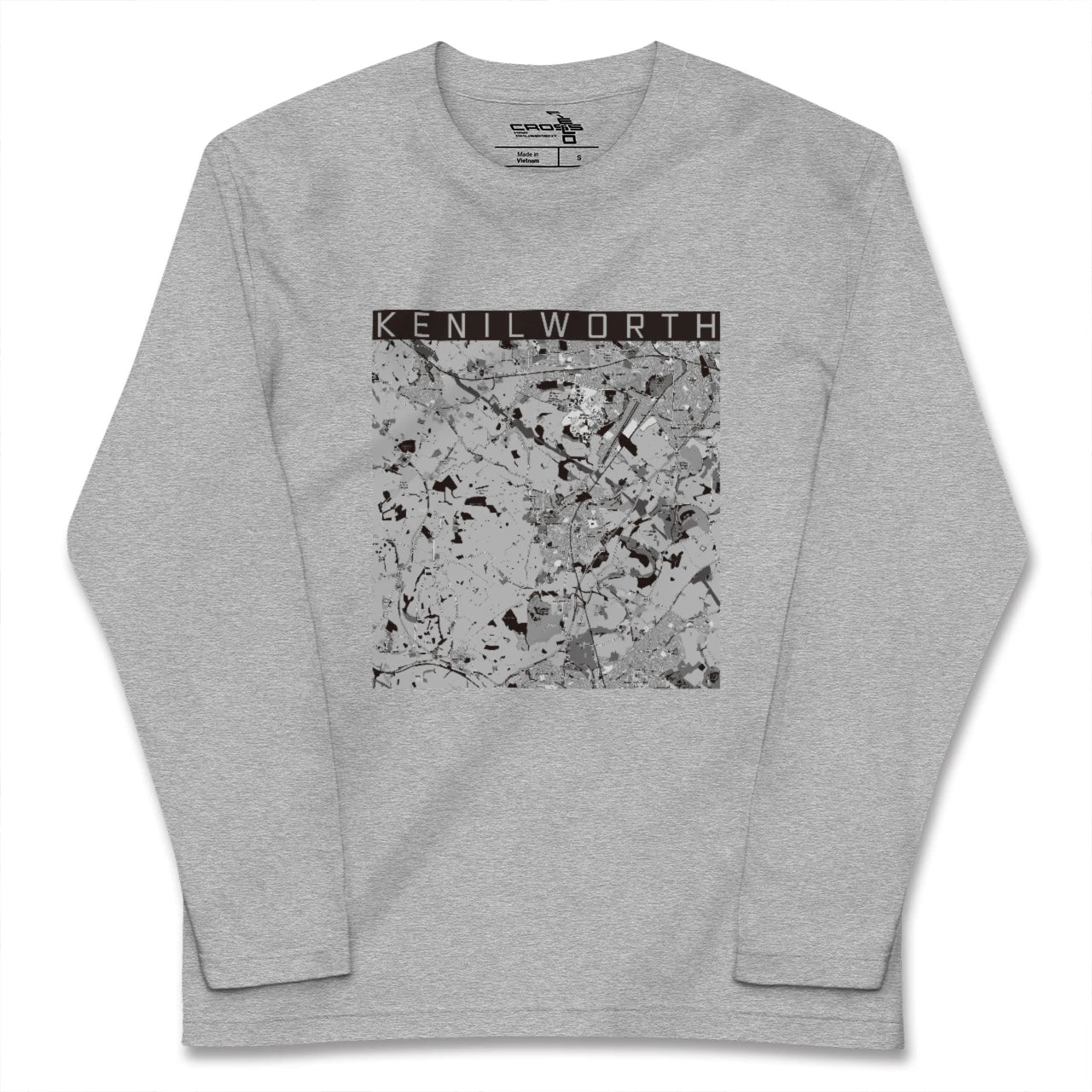 【ケニルワース(イギリス)】地図柄ロングスリーブTシャツ