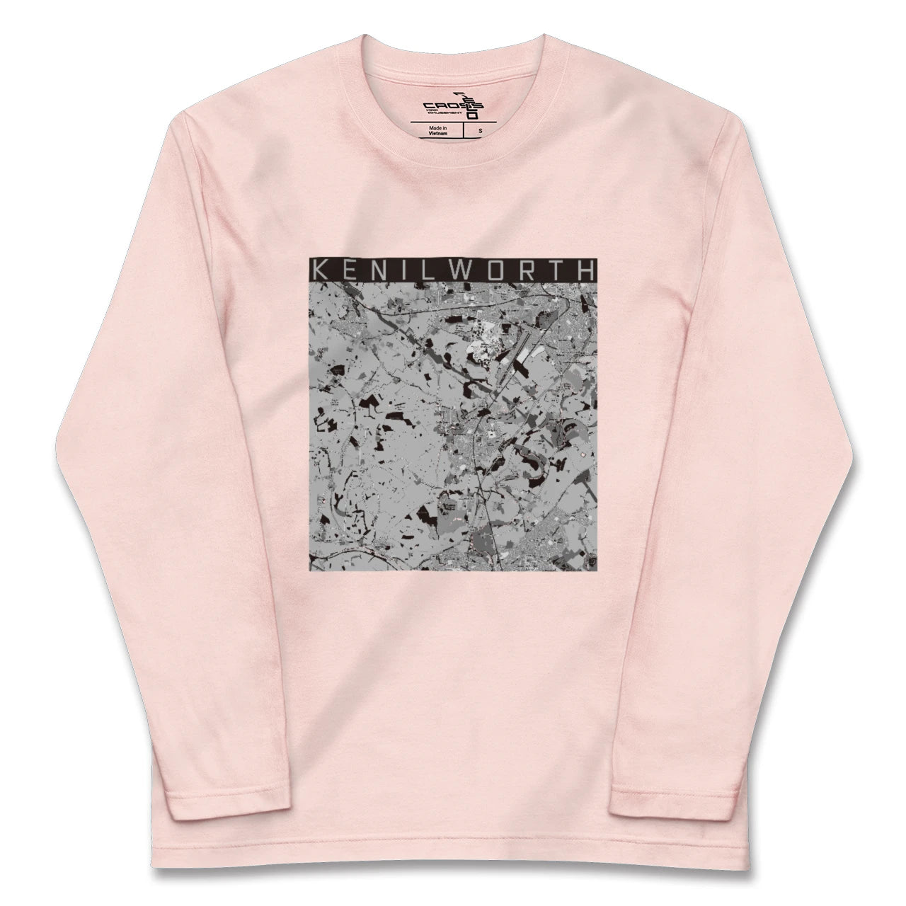【ケニルワース(イギリス)】地図柄ロングスリーブTシャツ