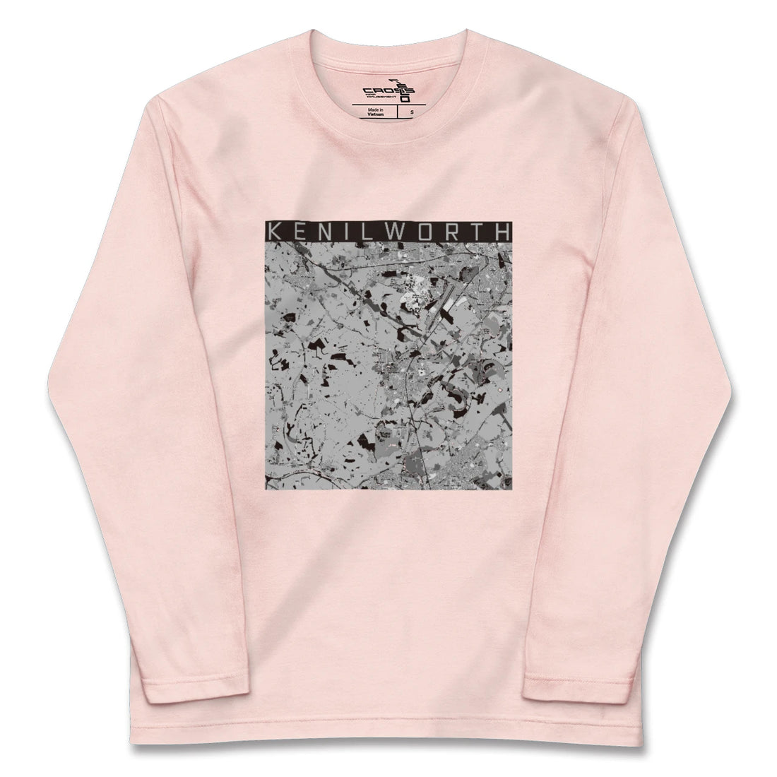 【ケニルワース(イギリス)】地図柄ロングスリーブTシャツ