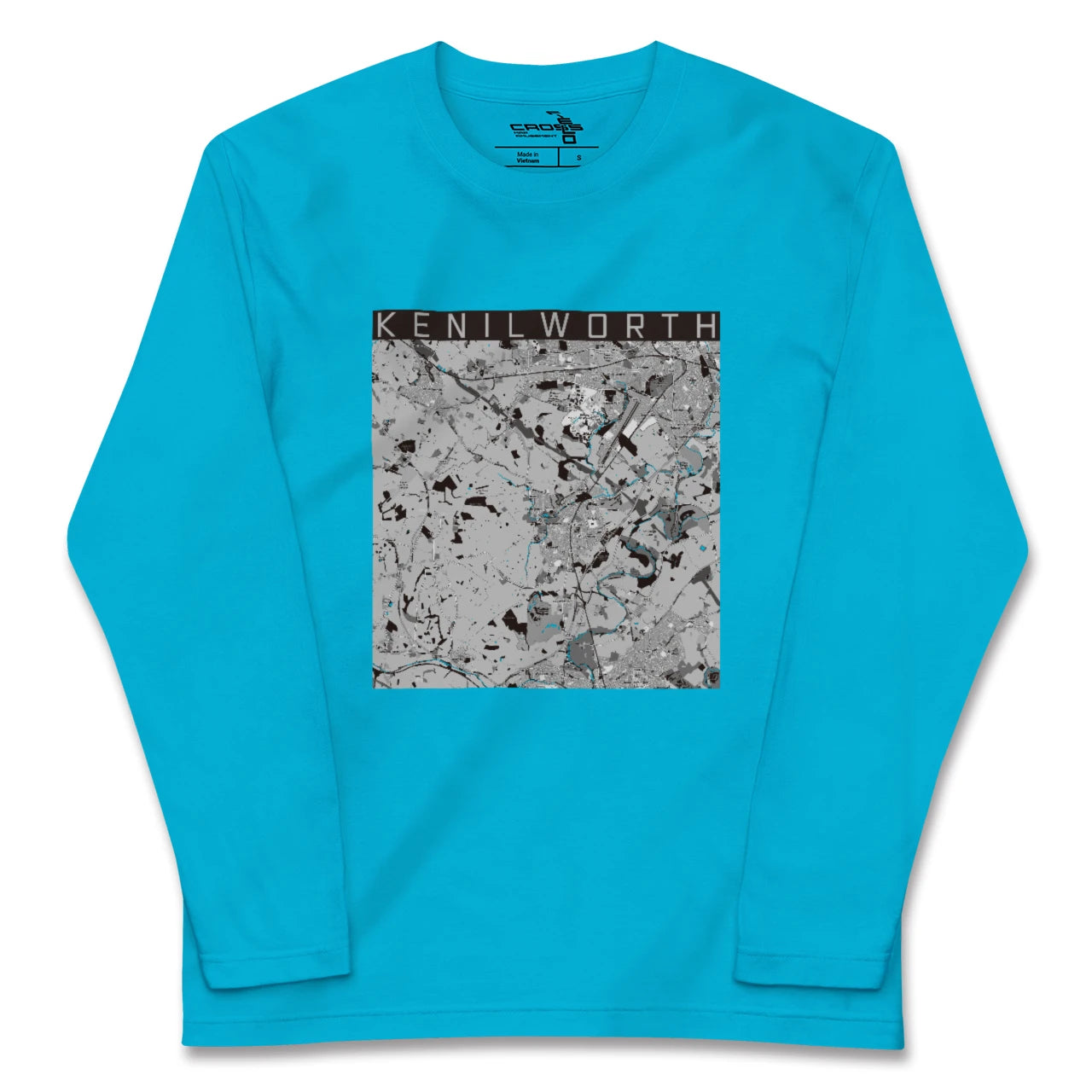 【ケニルワース(イギリス)】地図柄ロングスリーブTシャツ