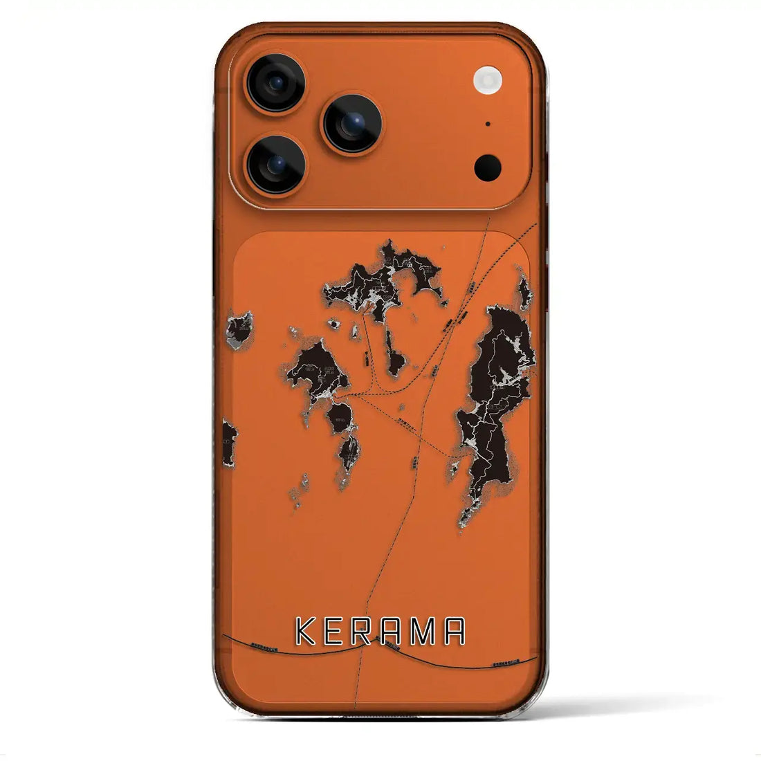 【慶良間(沖縄県)】地図柄iPhoneケース(クリアタイプ)