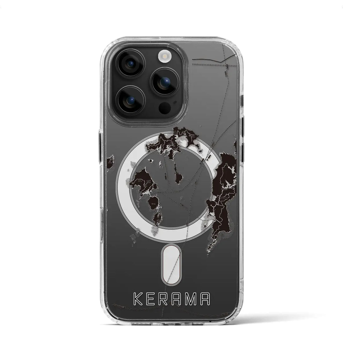 【慶良間(沖縄県)】地図柄iPhoneケース(MagSafeタイプ)