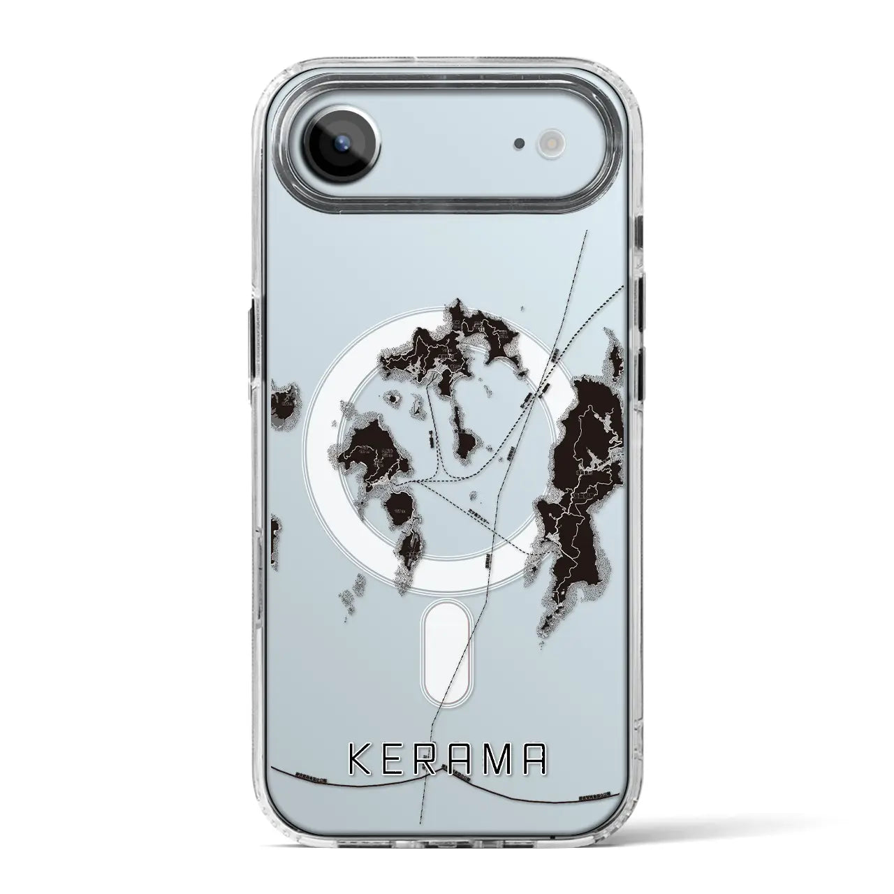 【慶良間(沖縄県)】地図柄iPhoneケース(MagSafeタイプ)