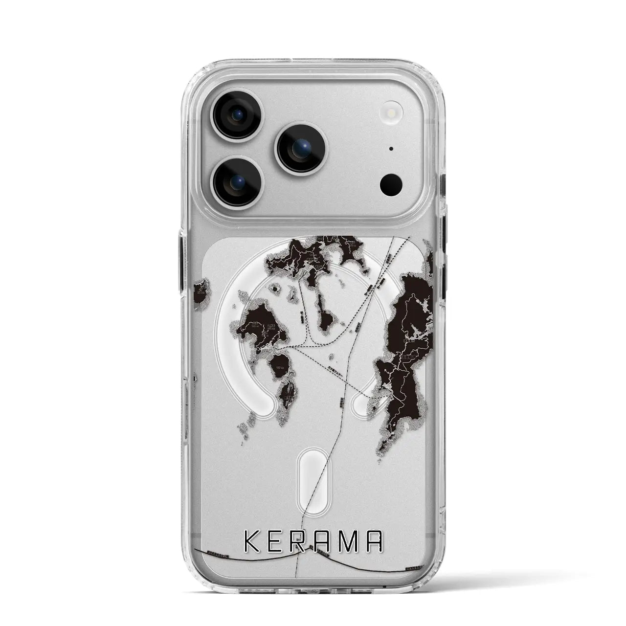 【慶良間(沖縄県)】地図柄iPhoneケース(MagSafeタイプ)