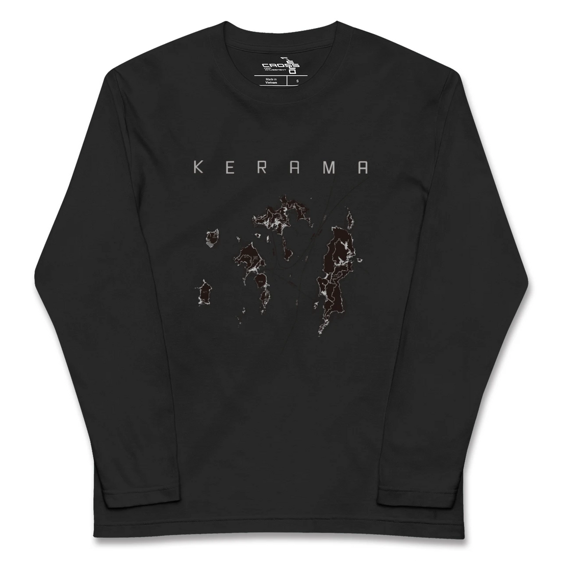 【慶良間(沖縄県)】地図柄ロングスリーブTシャツ