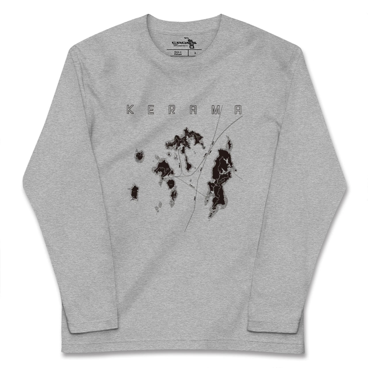 【慶良間(沖縄県)】地図柄ロングスリーブTシャツ
