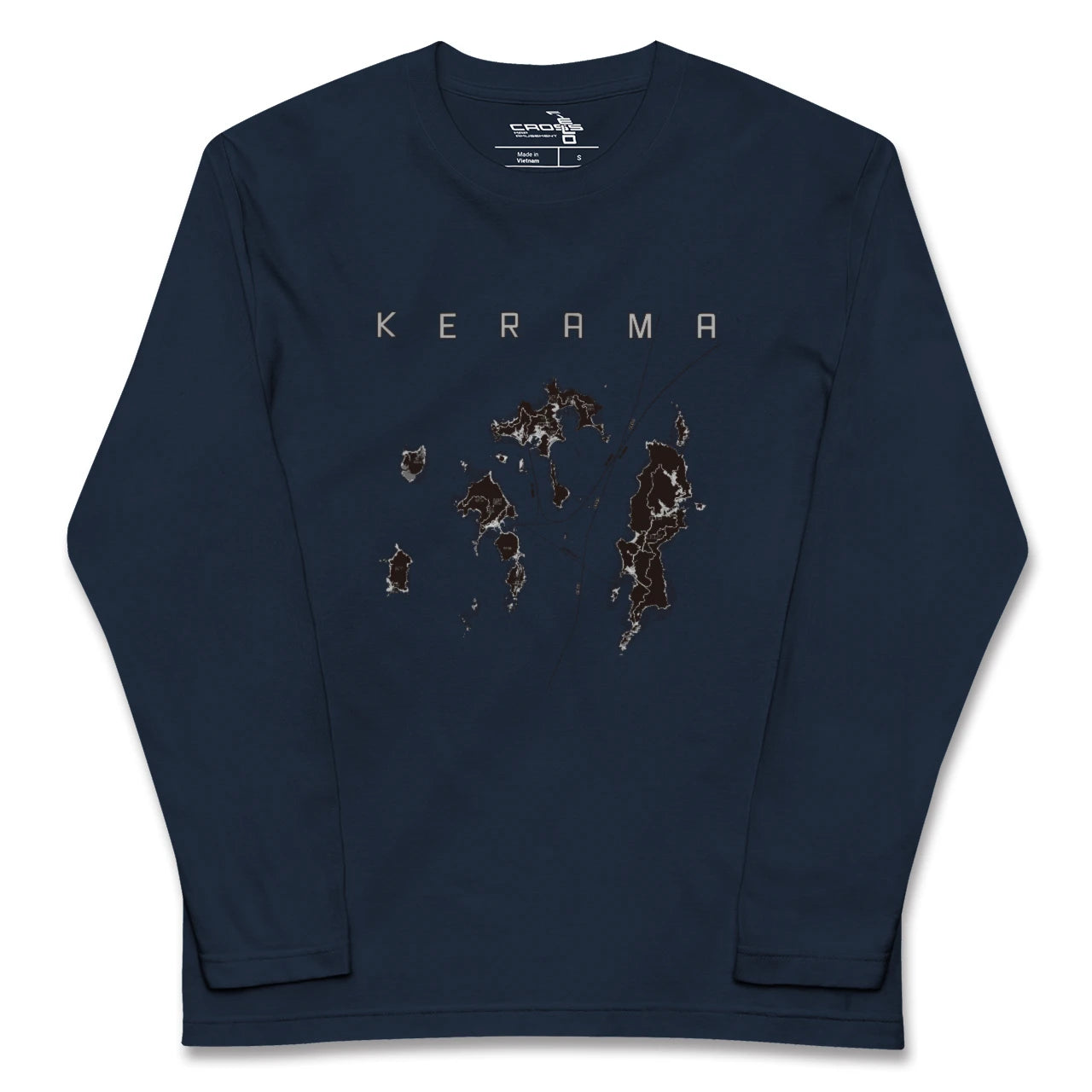 【慶良間(沖縄県)】地図柄ロングスリーブTシャツ