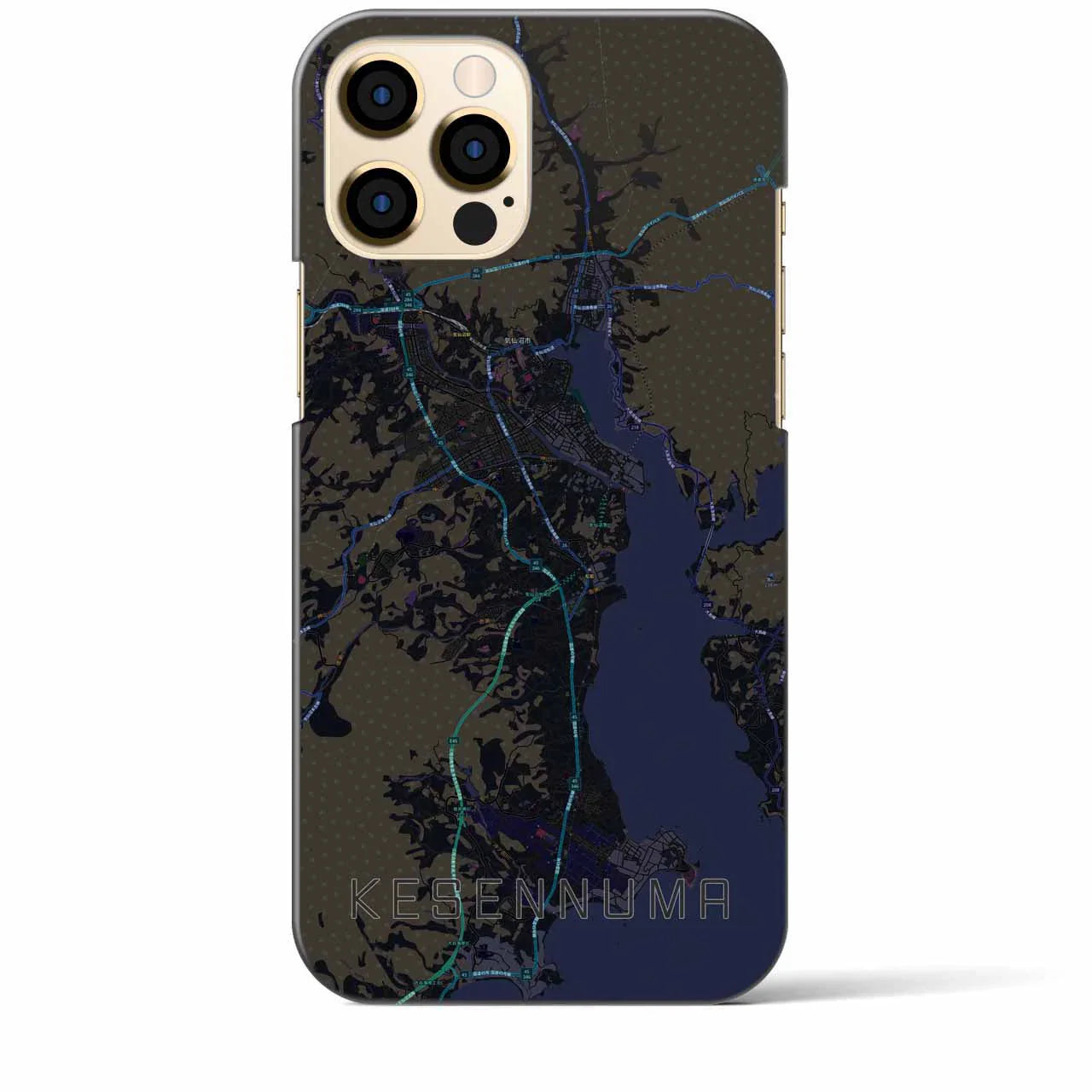 【気仙沼(宮城県)】地図柄iPhoneケース(バックカバータイプ)
