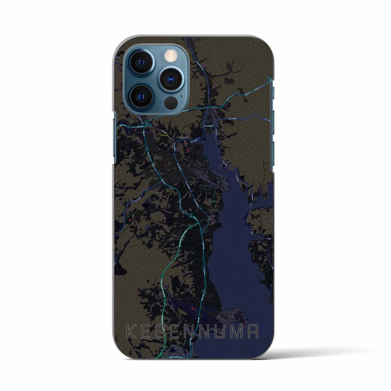 【気仙沼(宮城県)】地図柄iPhoneケース(バックカバータイプ)