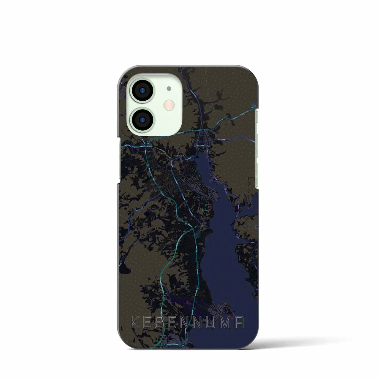 【気仙沼(宮城県)】地図柄iPhoneケース(バックカバータイプ)
