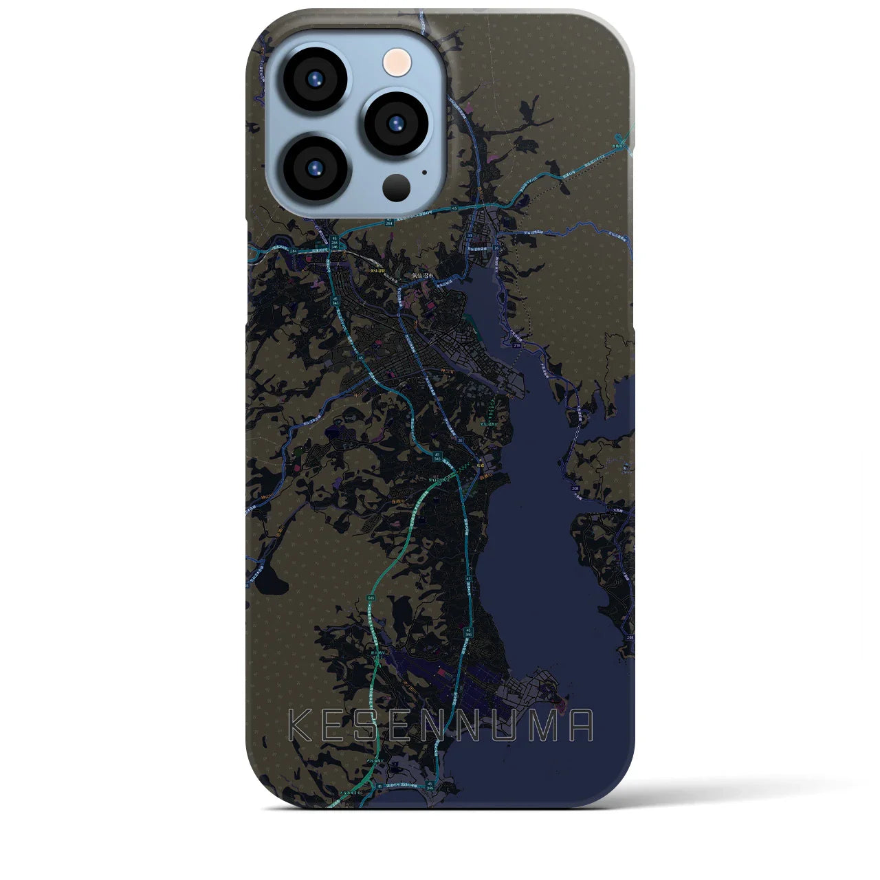 【気仙沼(宮城県)】地図柄iPhoneケース(バックカバータイプ)
