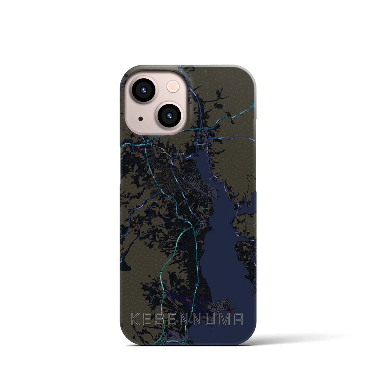 【気仙沼(宮城県)】地図柄iPhoneケース(バックカバータイプ)
