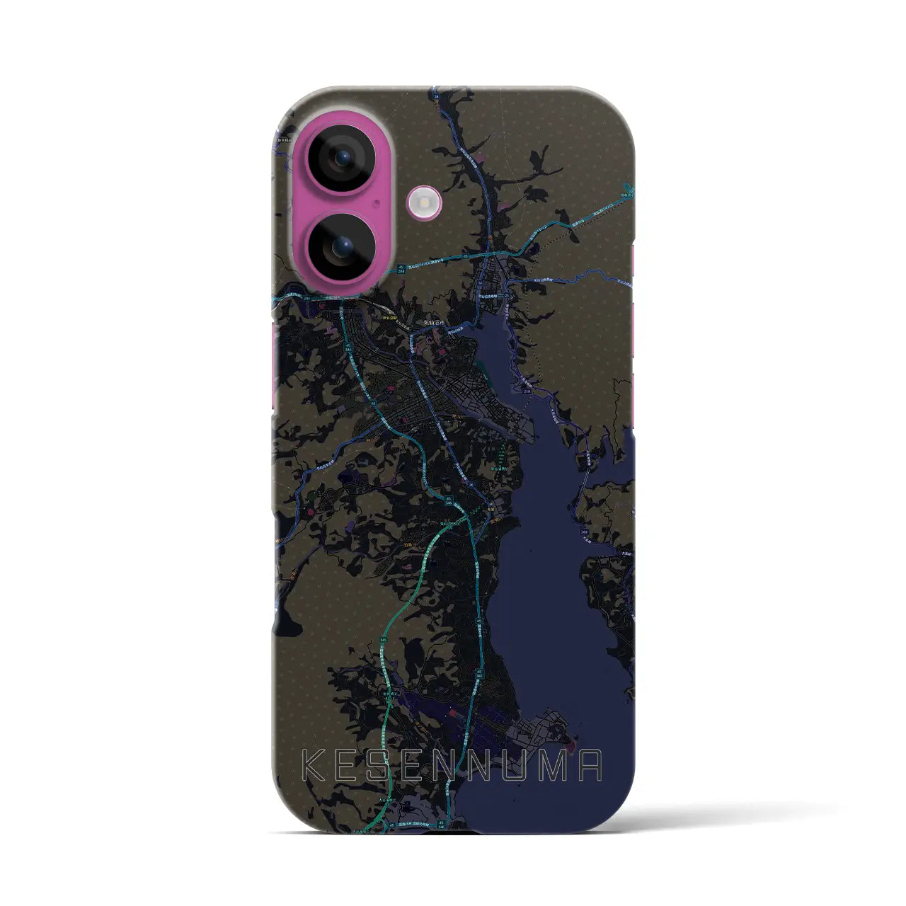 【気仙沼(宮城県)】地図柄iPhoneケース(バックカバータイプ)