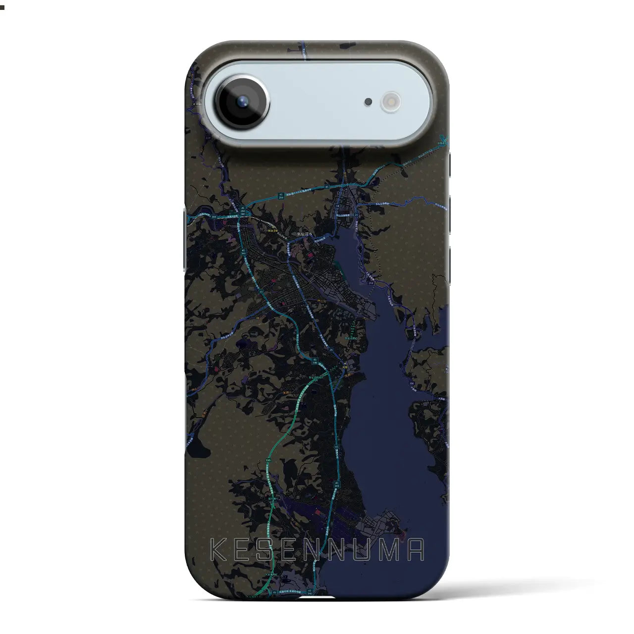 【気仙沼(宮城県)】地図柄iPhoneケース(バックカバータイプ)