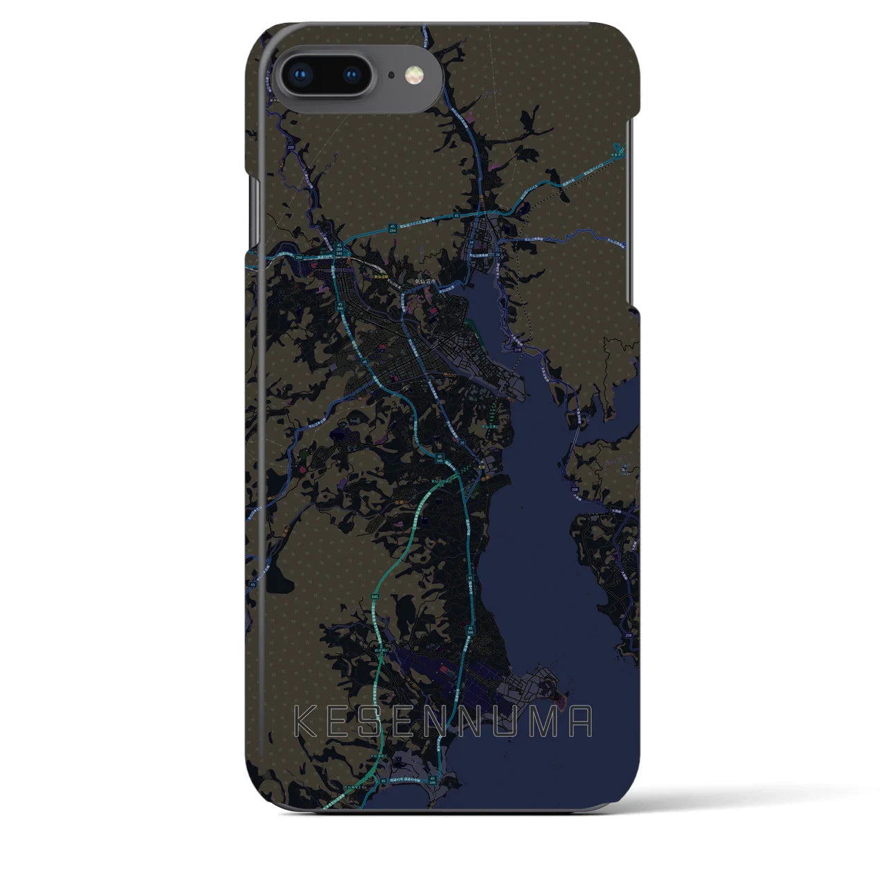 【気仙沼(宮城県)】地図柄iPhoneケース(バックカバータイプ)