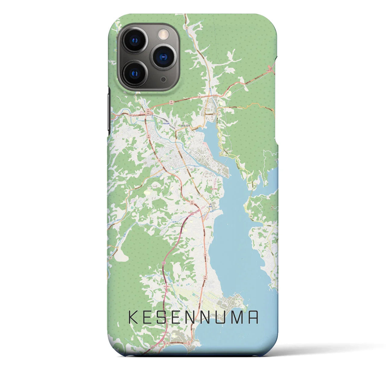 【気仙沼(宮城県)】地図柄iPhoneケース(バックカバータイプ)