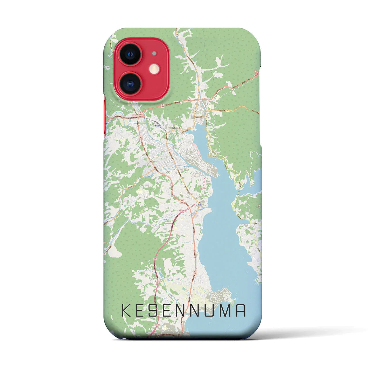【気仙沼(宮城県)】地図柄iPhoneケース(バックカバータイプ)