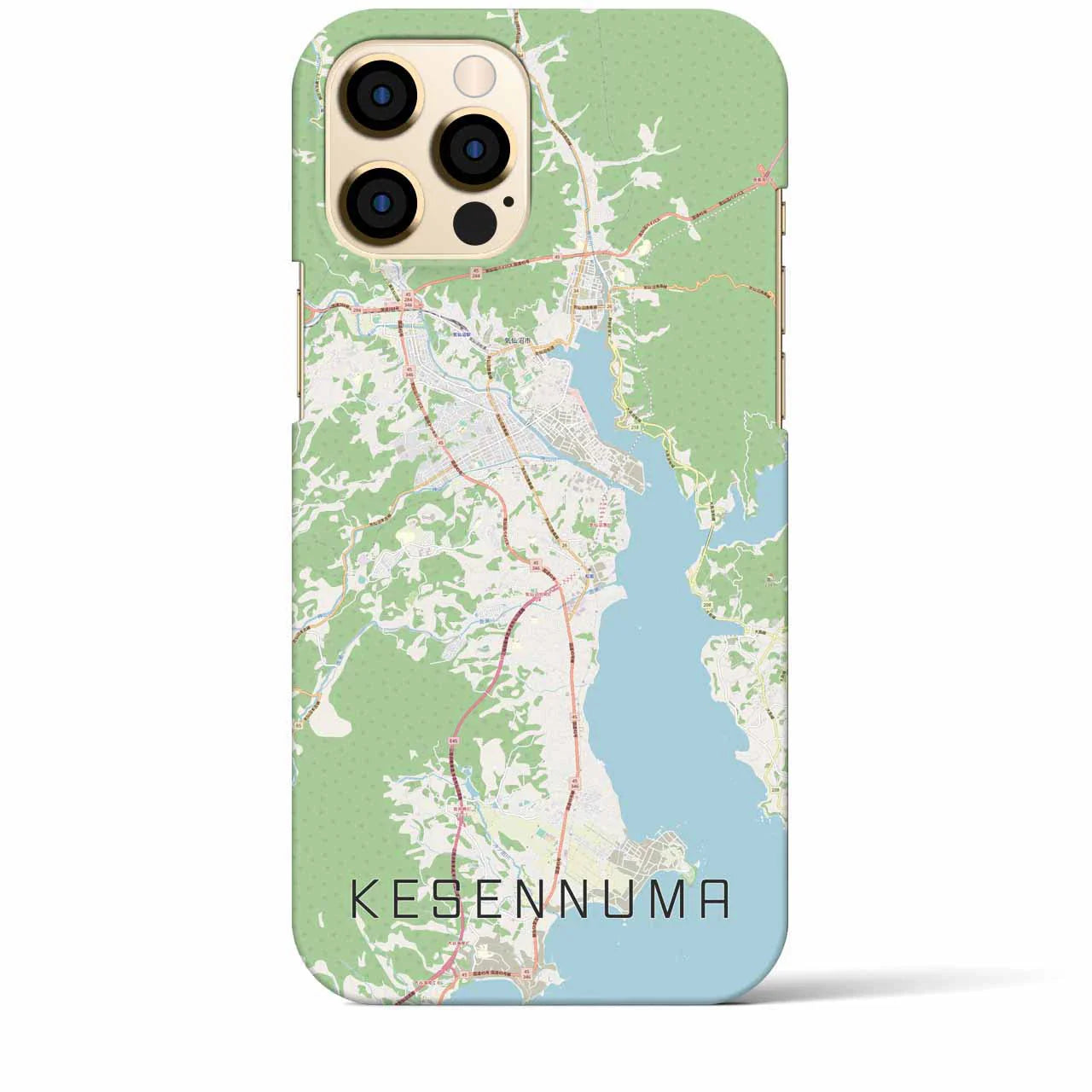 【気仙沼(宮城県)】地図柄iPhoneケース(バックカバータイプ)