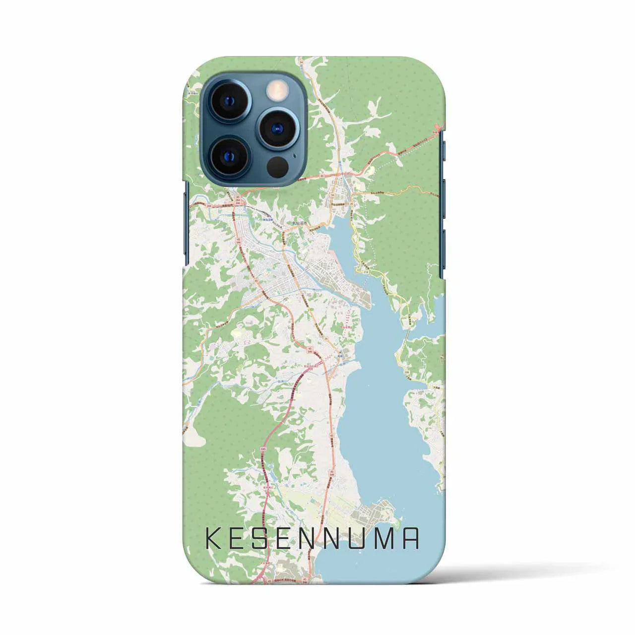 【気仙沼(宮城県)】地図柄iPhoneケース(バックカバータイプ)