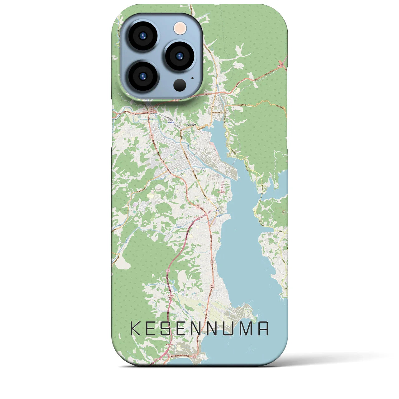 【気仙沼(宮城県)】地図柄iPhoneケース(バックカバータイプ)