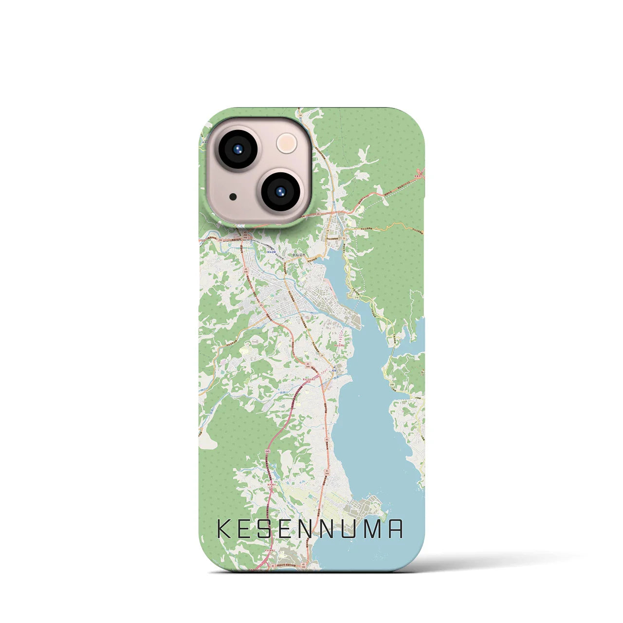 【気仙沼(宮城県)】地図柄iPhoneケース(バックカバータイプ)