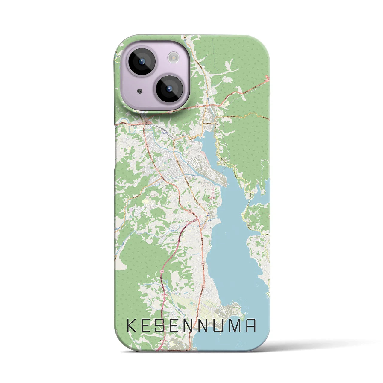 【気仙沼(宮城県)】地図柄iPhoneケース(バックカバータイプ)