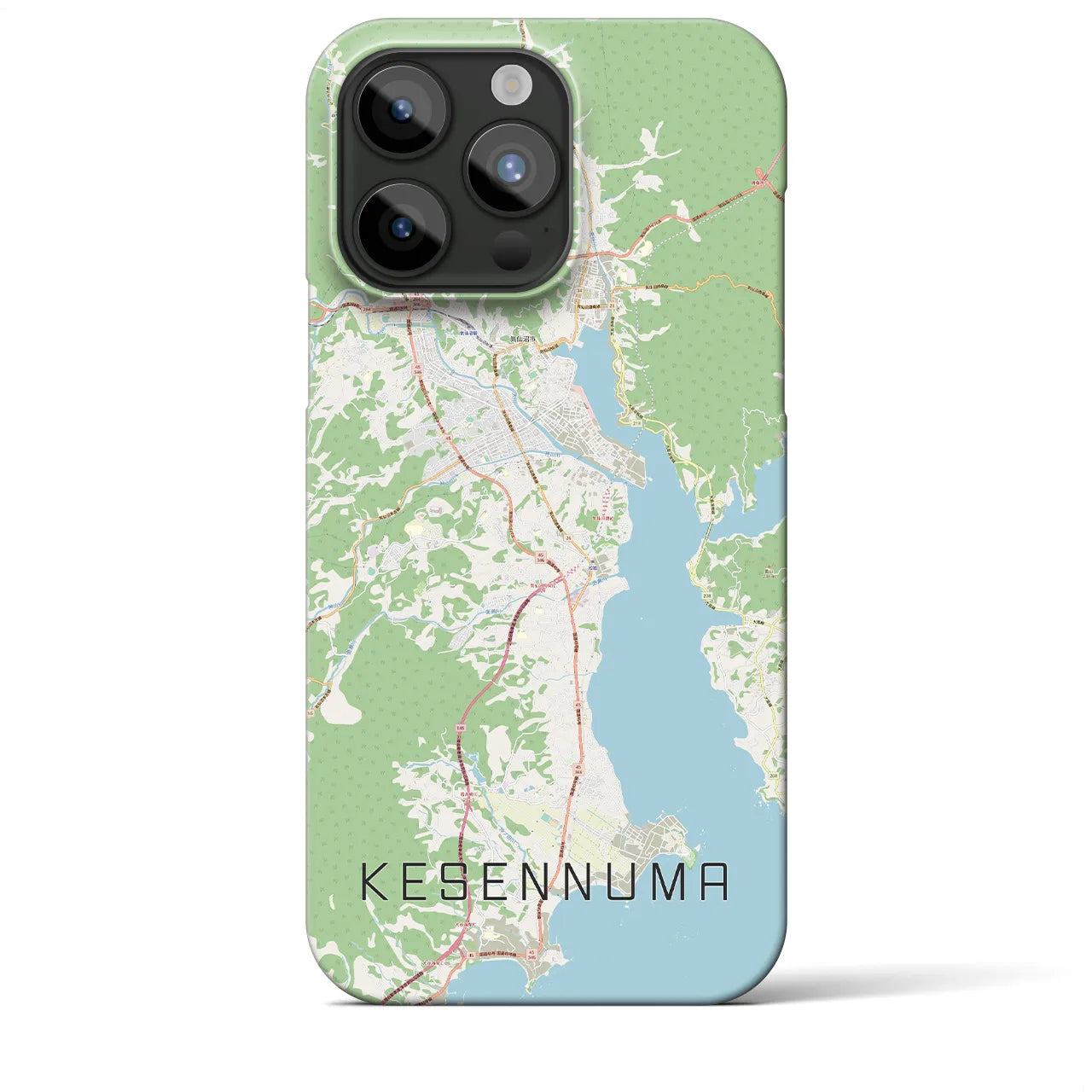 【気仙沼(宮城県)】地図柄iPhoneケース(バックカバータイプ)