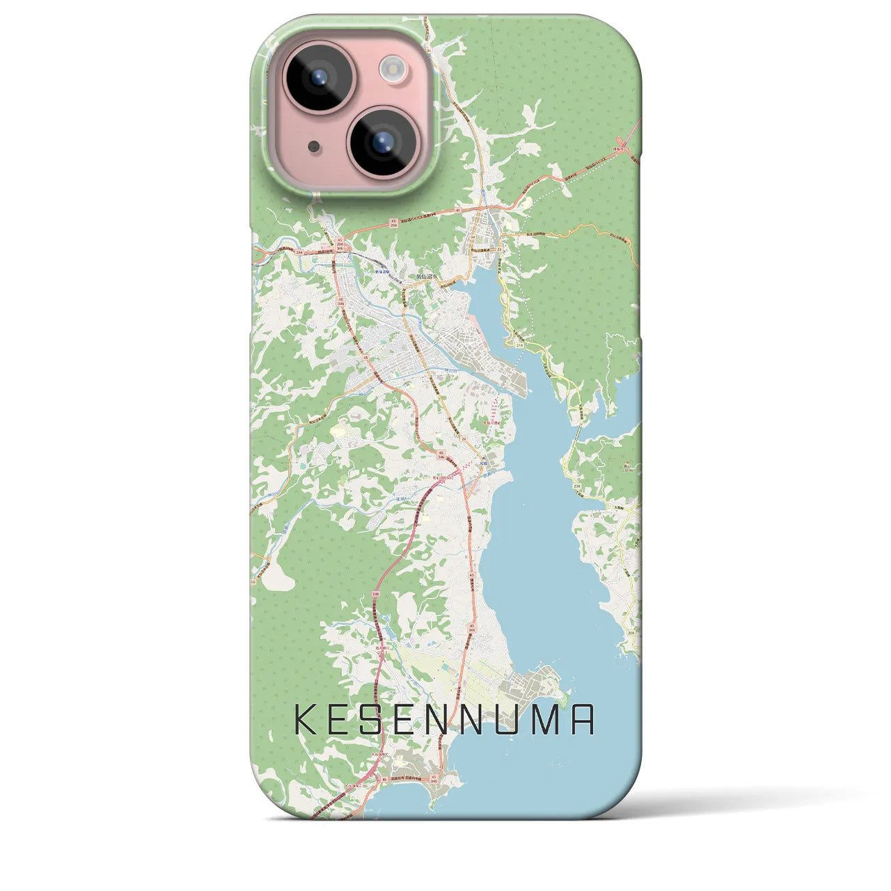 【気仙沼(宮城県)】地図柄iPhoneケース(バックカバータイプ)